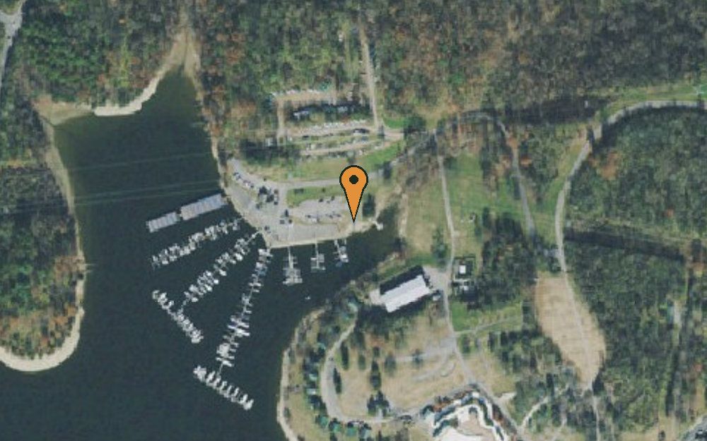 Aerial view of J. Percy Priest Lake Boat Launch