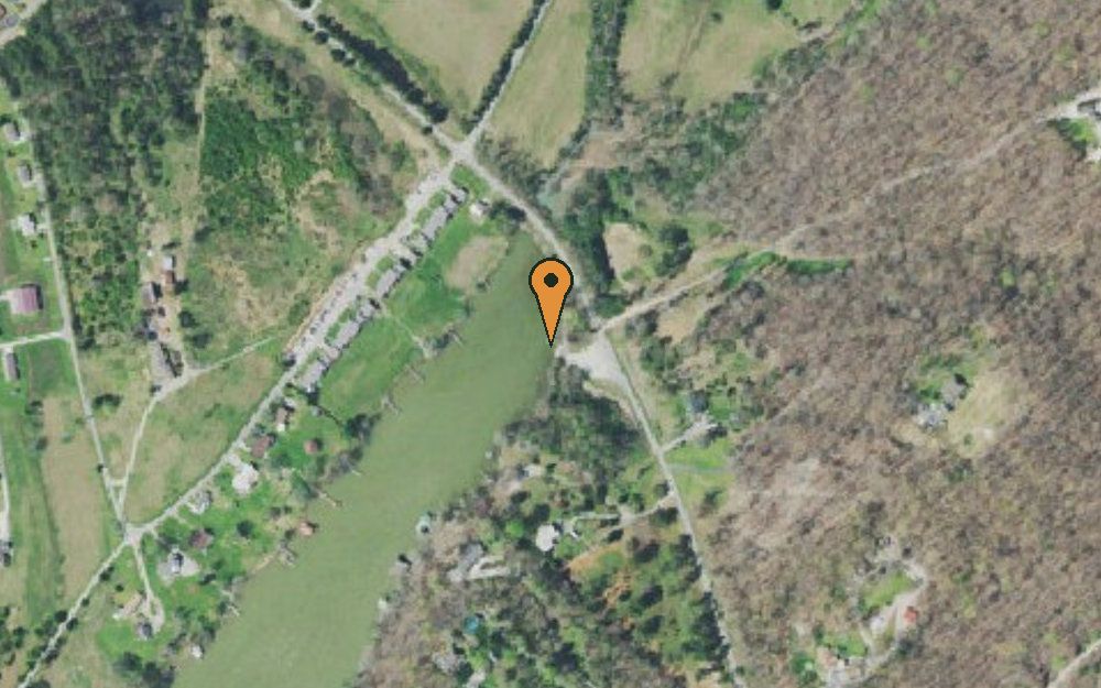 Aerial view of Johnson Creek