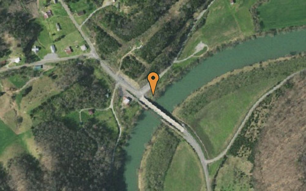 Aerial view of Kyles Ford