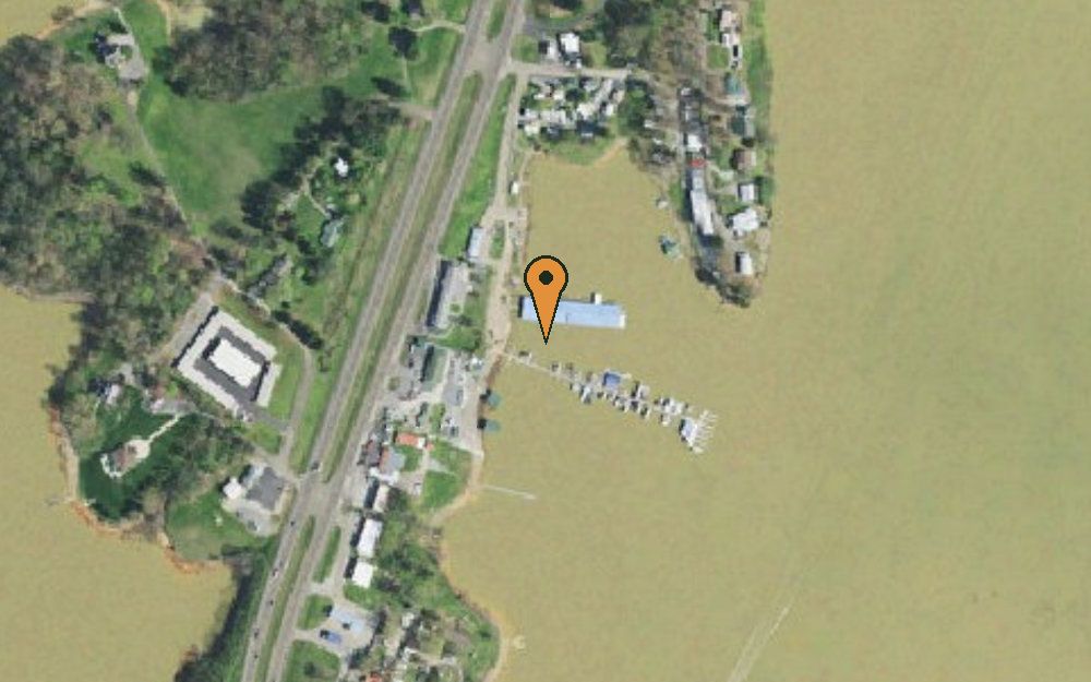 Aerial view of Lakeside Marina