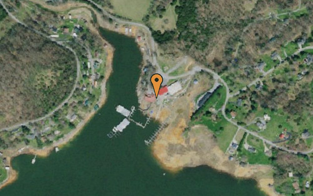 Aerial view of Lakeview Marina