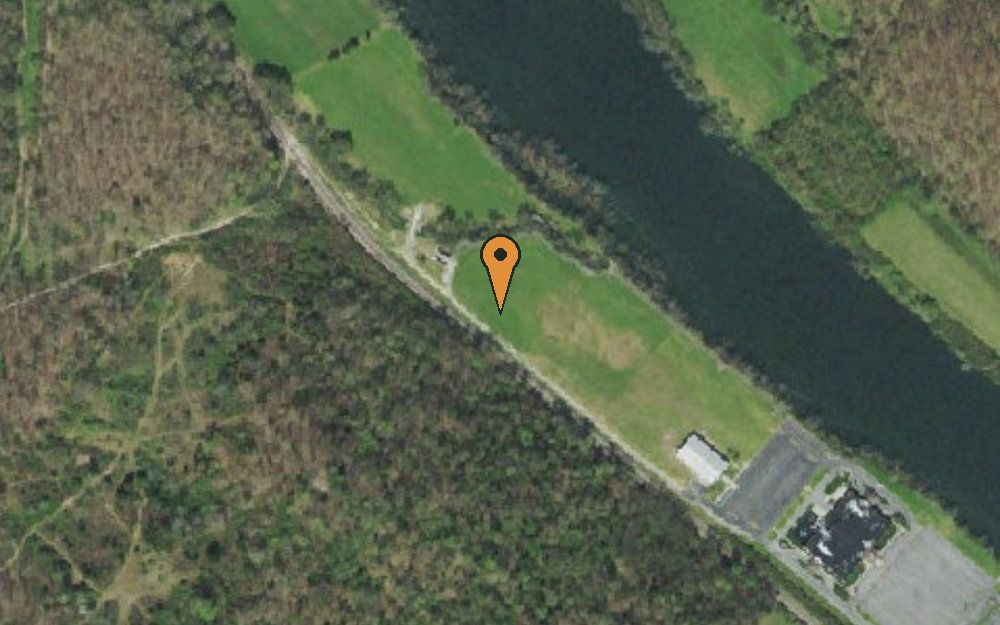 Aerial view of Lewellyn Island Access