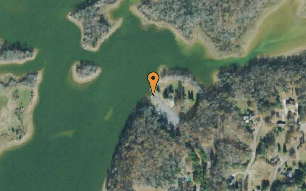 Aerial view of Lick Creek