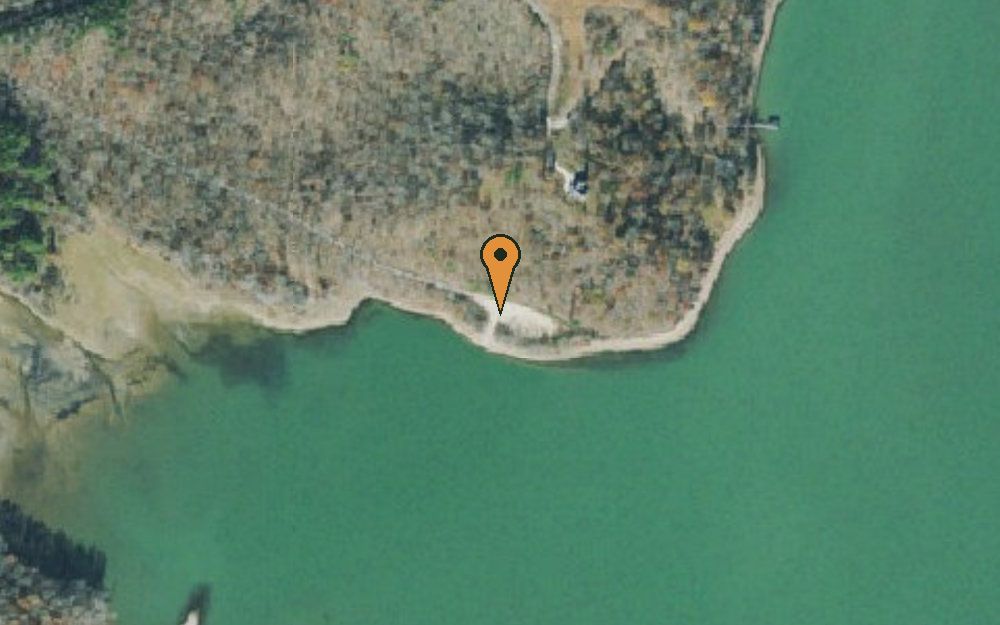Aerial view of Little Crooked Creek