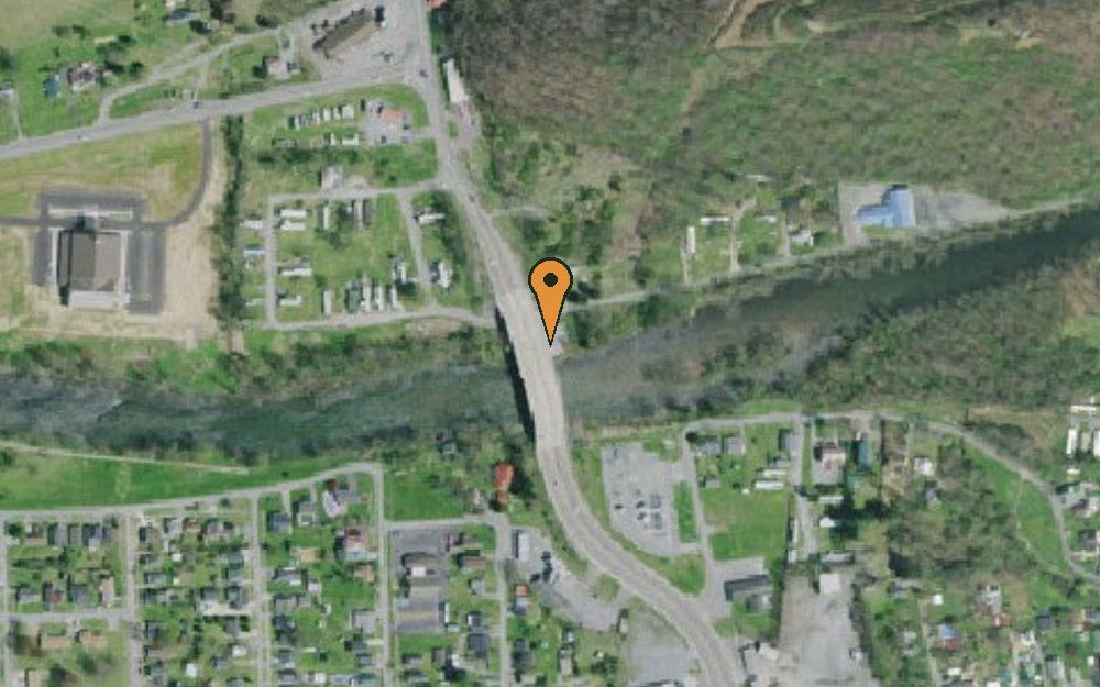 Aerial view of Lovers Lane Access