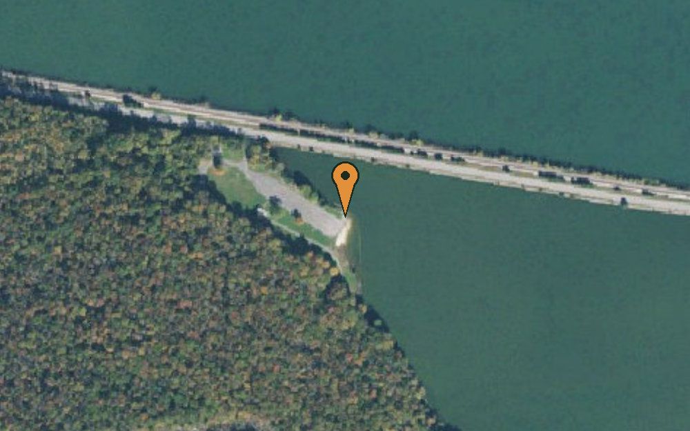 Aerial view of Maple View Day Use Area