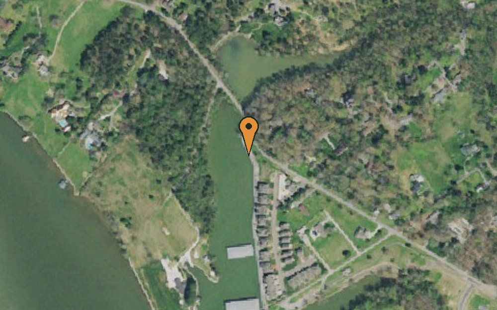Aerial view of Maxey's Dock