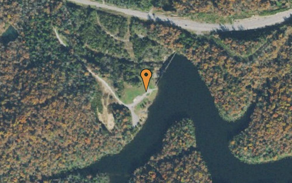 Aerial view of Meadow Creek Lake