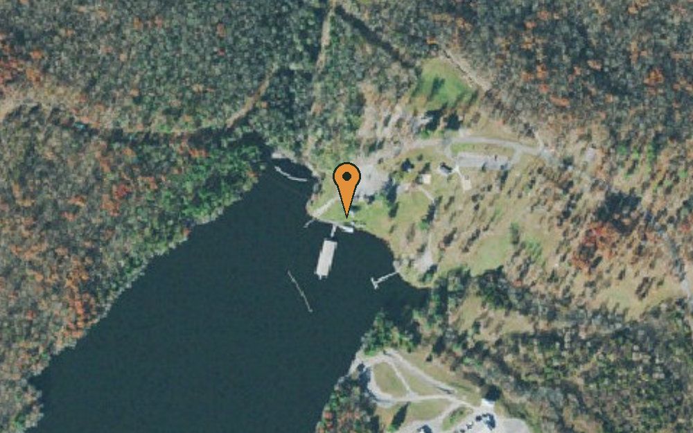 Aerial view of Meadow Park Lake