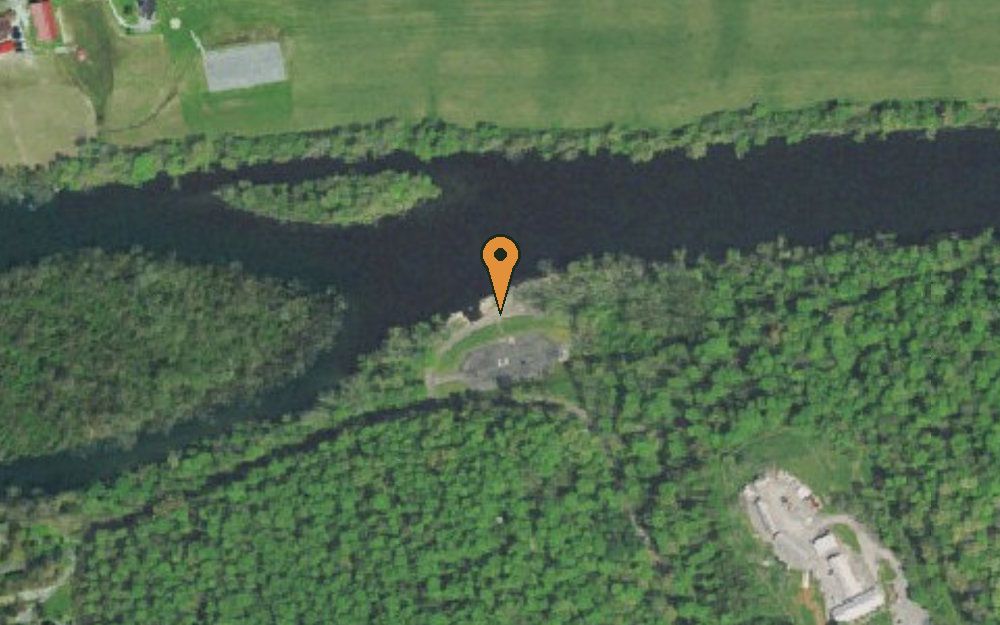 Aerial view of Miller Island Access