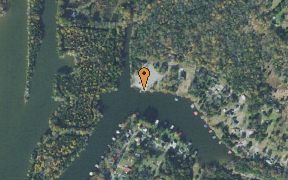 Aerial view of Misty Cove