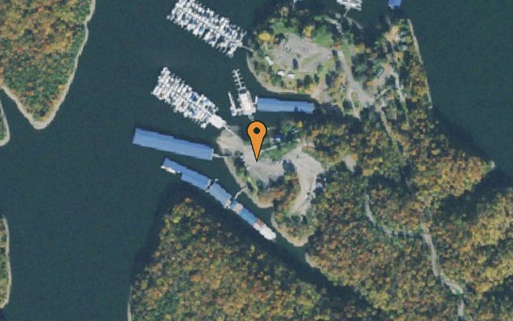 Aerial view of Mitchell Creek Marina