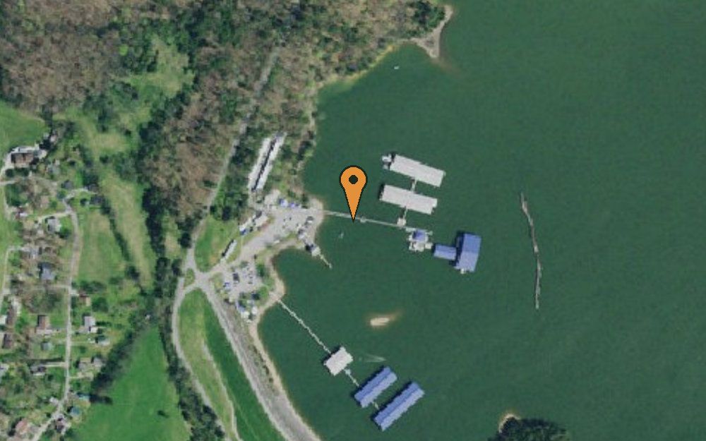 Aerial view of Mountain Cove Marina