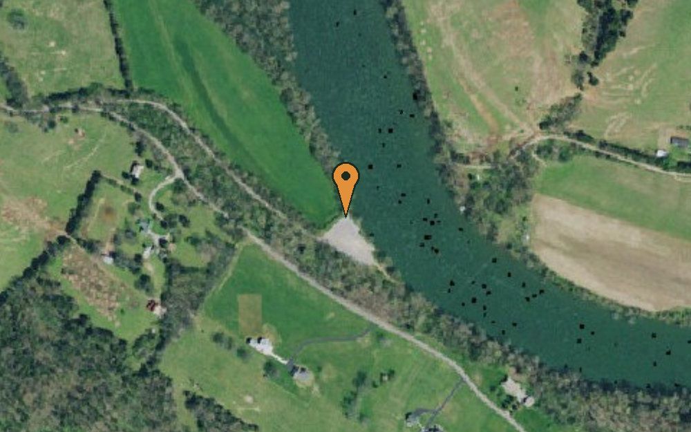 Aerial view of Nance's Ferry