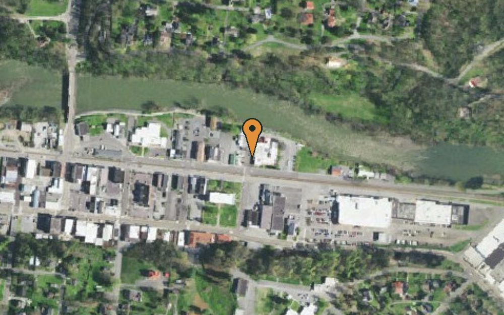 Aerial view of Newport Police Dept.