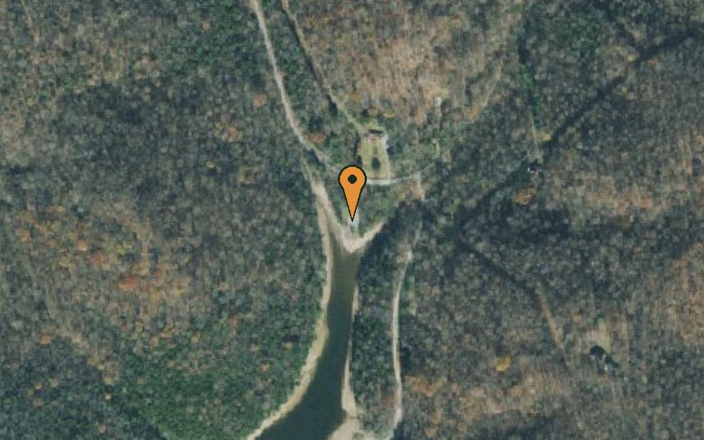 Aerial view of Normandy WMA fishing access