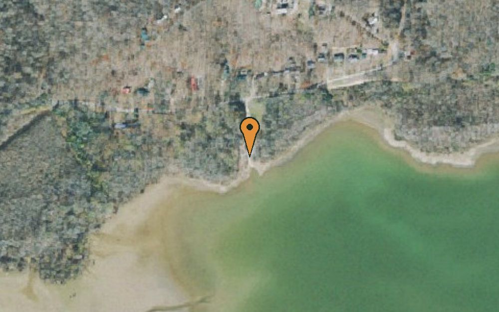 Aerial view of North Eagle Creek Access Area