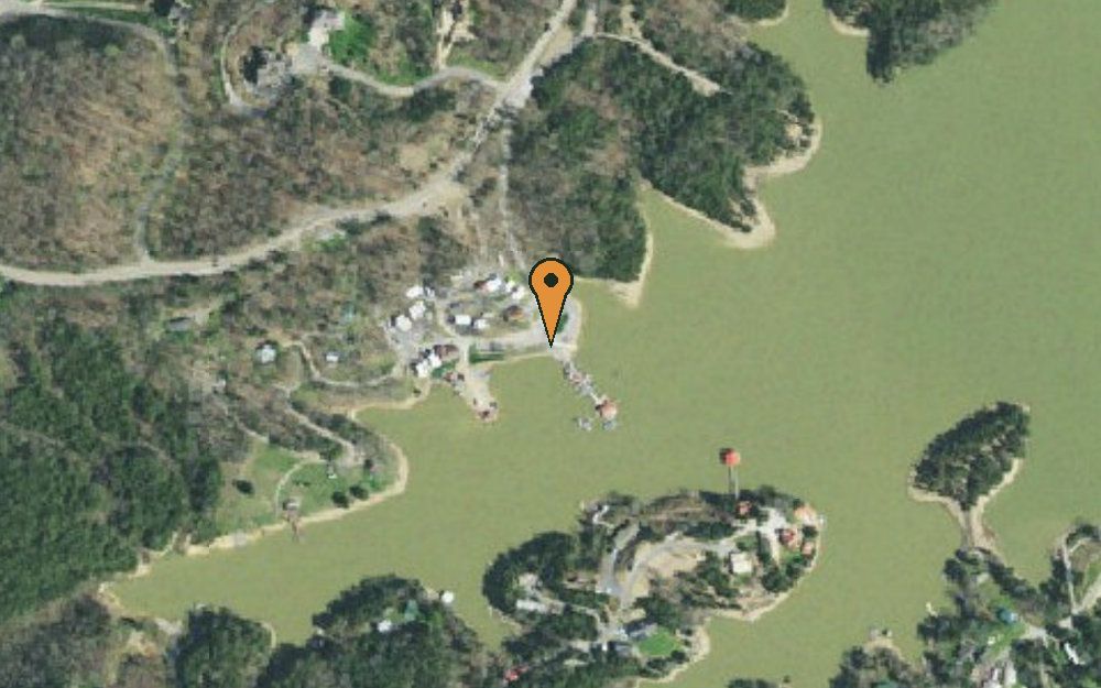 Aerial view of Oasis Cove Marina