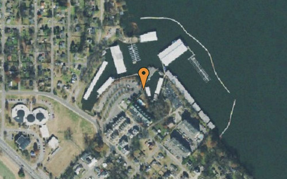 Aerial view of Old Hickory Marina