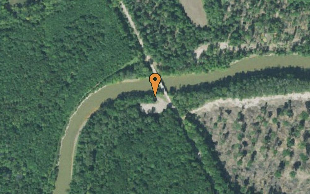 Aerial view of Old Turnpike Road Boat Ramp