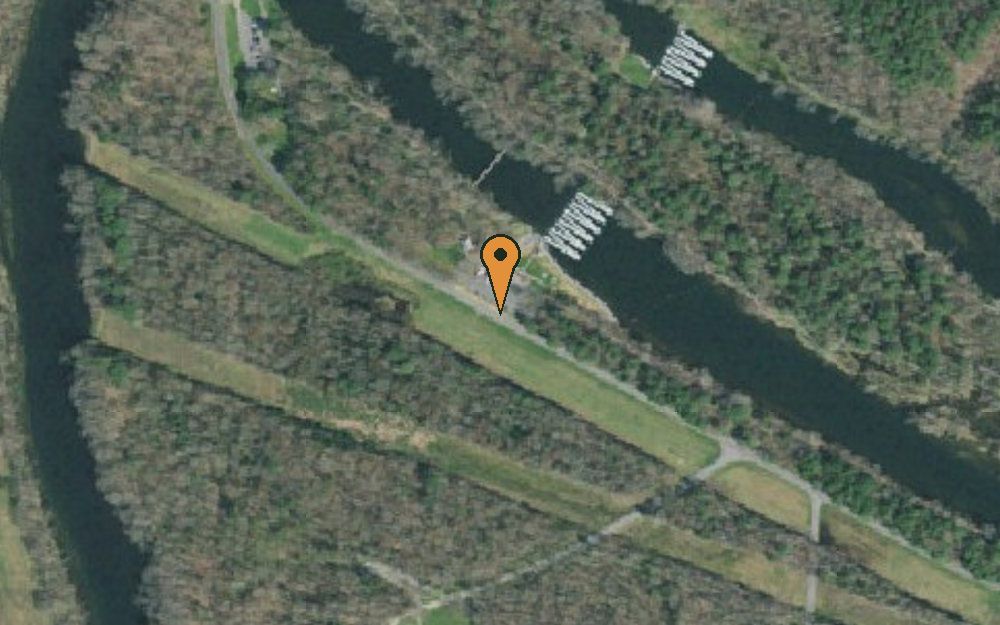 Aerial view of Osceola Island