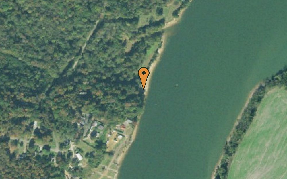 Aerial view of Perkins Bluff