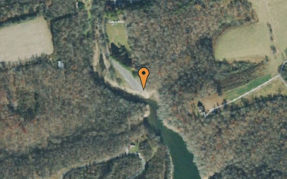 Aerial view of Pleasant Grove Boat Ramp