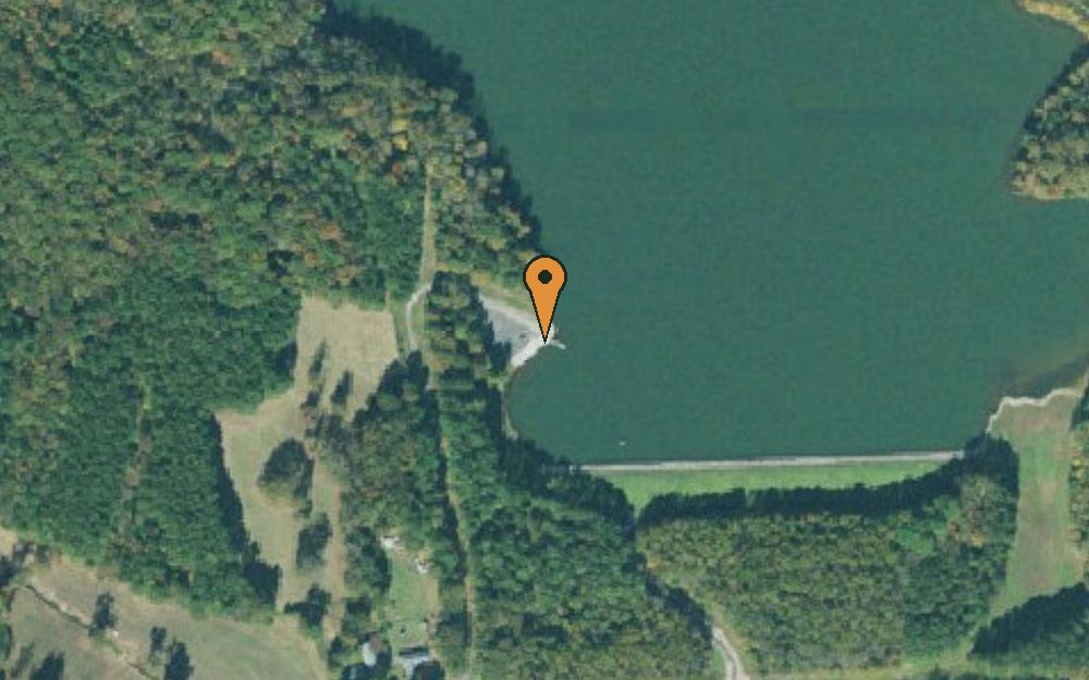 Aerial view of Red Bud Lake