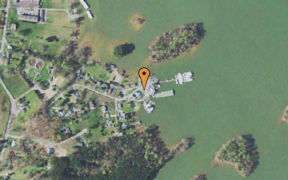 Aerial view of Rhea Harbor