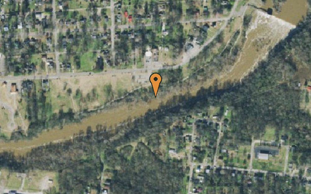 Aerial view of Riverside Access Area