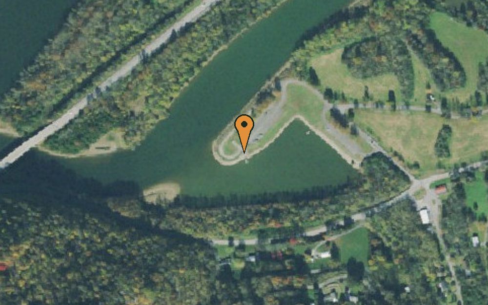 Aerial view of Roaring River Park