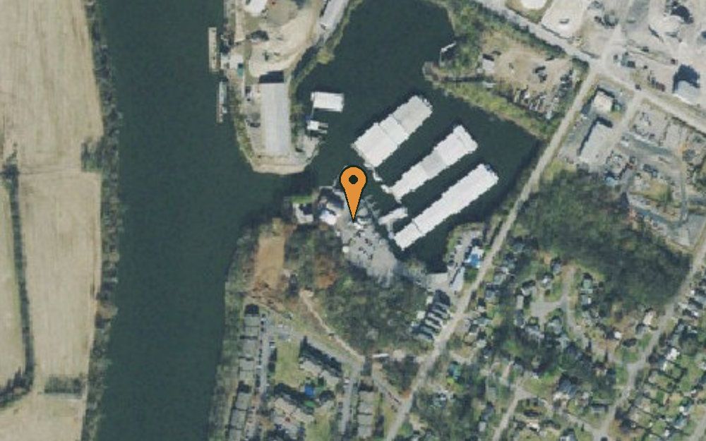 Aerial view of Rock Harbor Marina