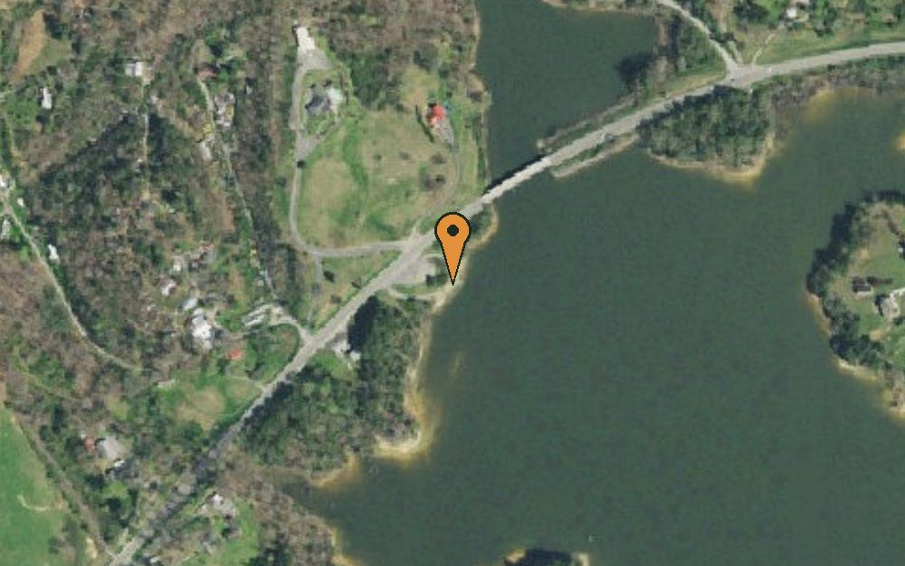 Aerial view of Rock Haven Creek