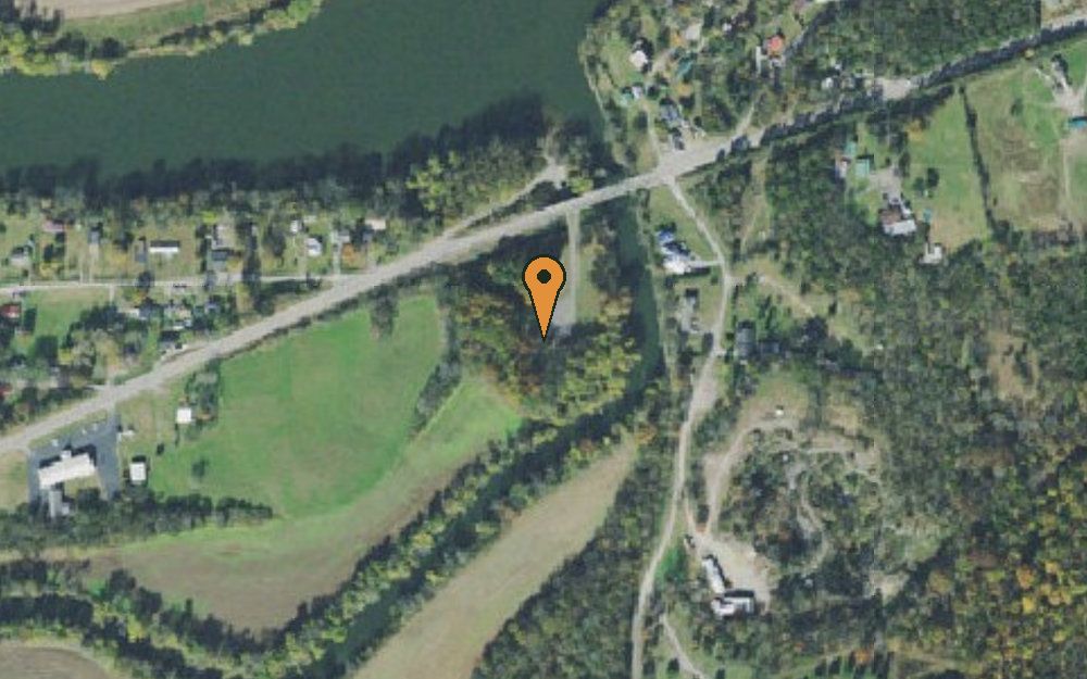 Aerial view of Rome Boat Ramp