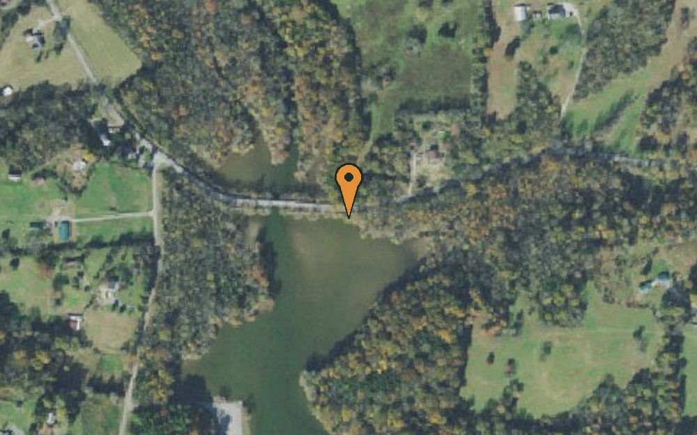 Aerial view of Second Creek