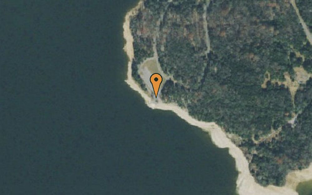 Aerial view of Seven Points Rec. Area Campground