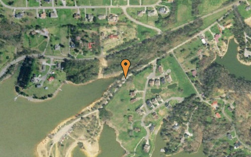 Aerial view of Shady Grove Access