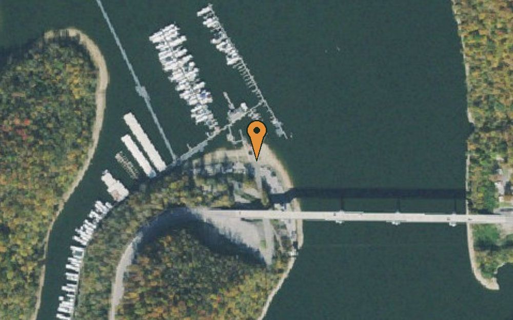 Aerial view of Sligo Marina