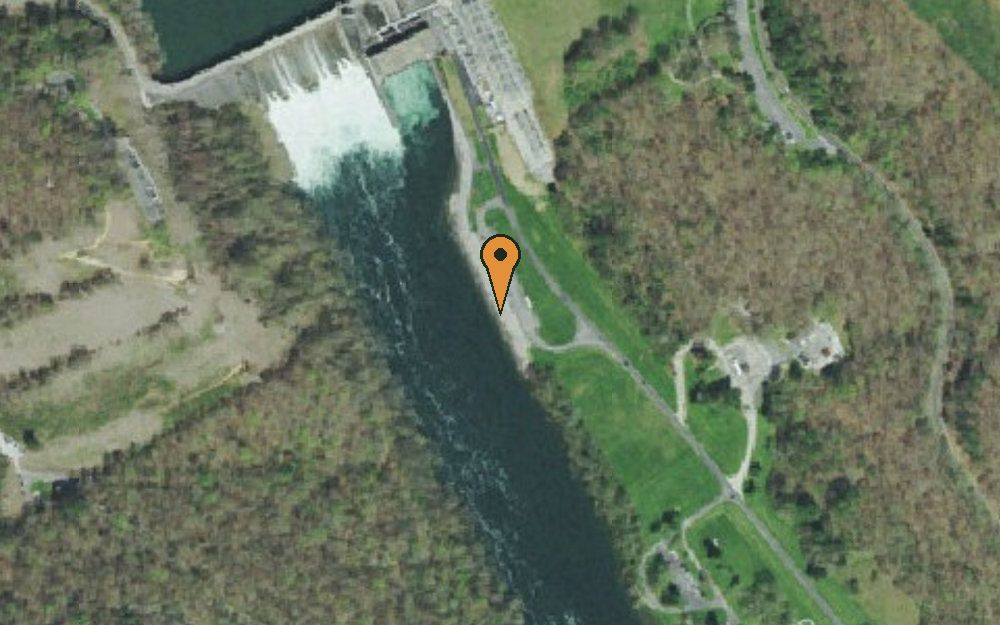 Aerial view of Songbird Canoe Access