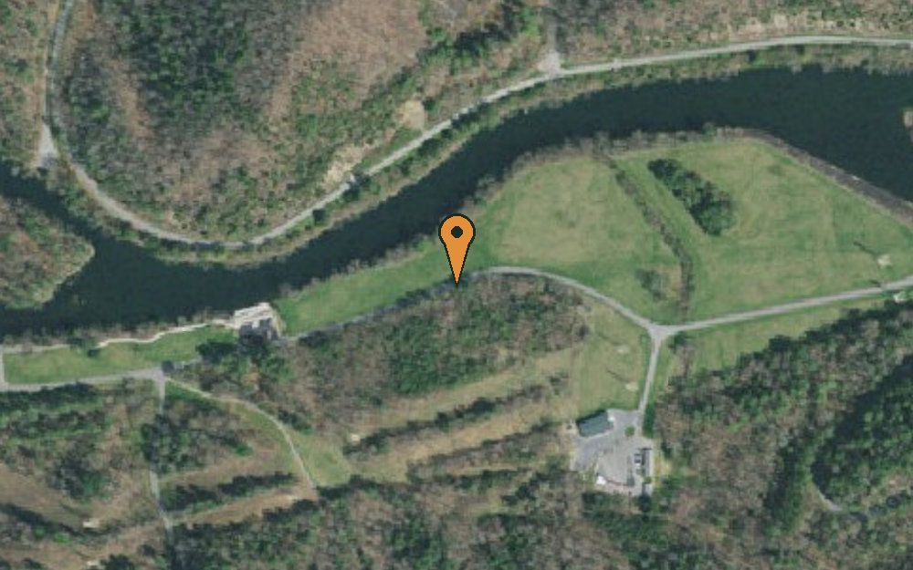 Aerial view of South Holston Dam