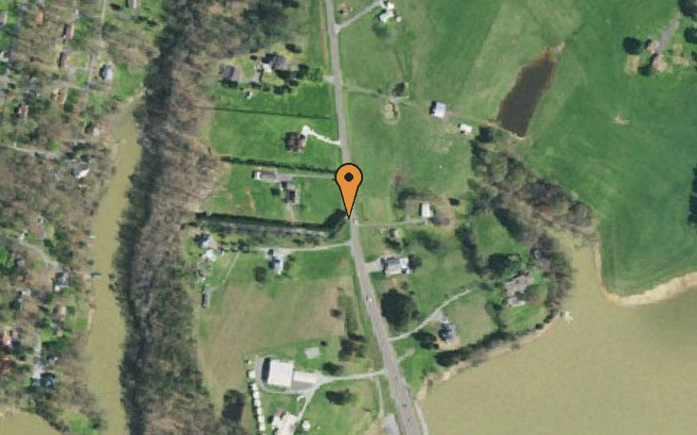 Aerial view of Twin Cove Access Area