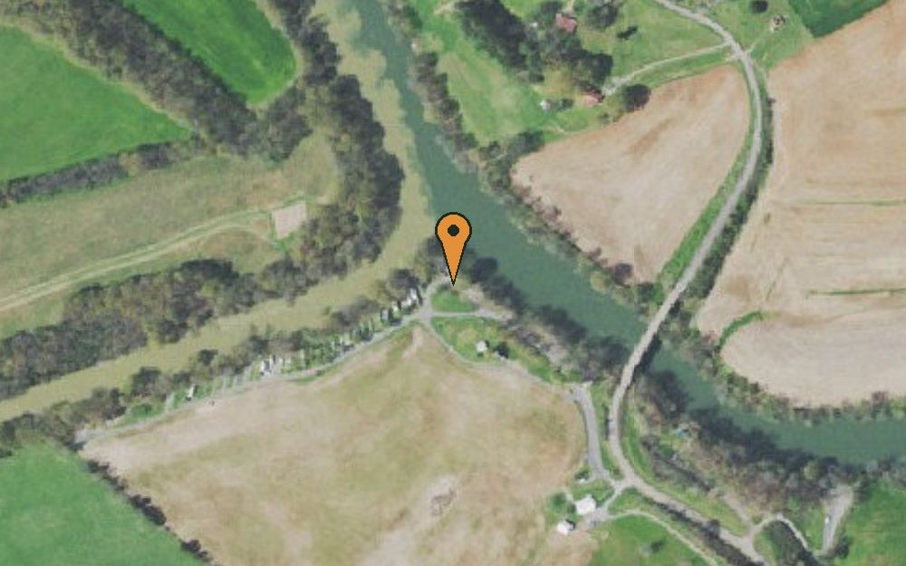 Aerial view of Two Rivers Campground