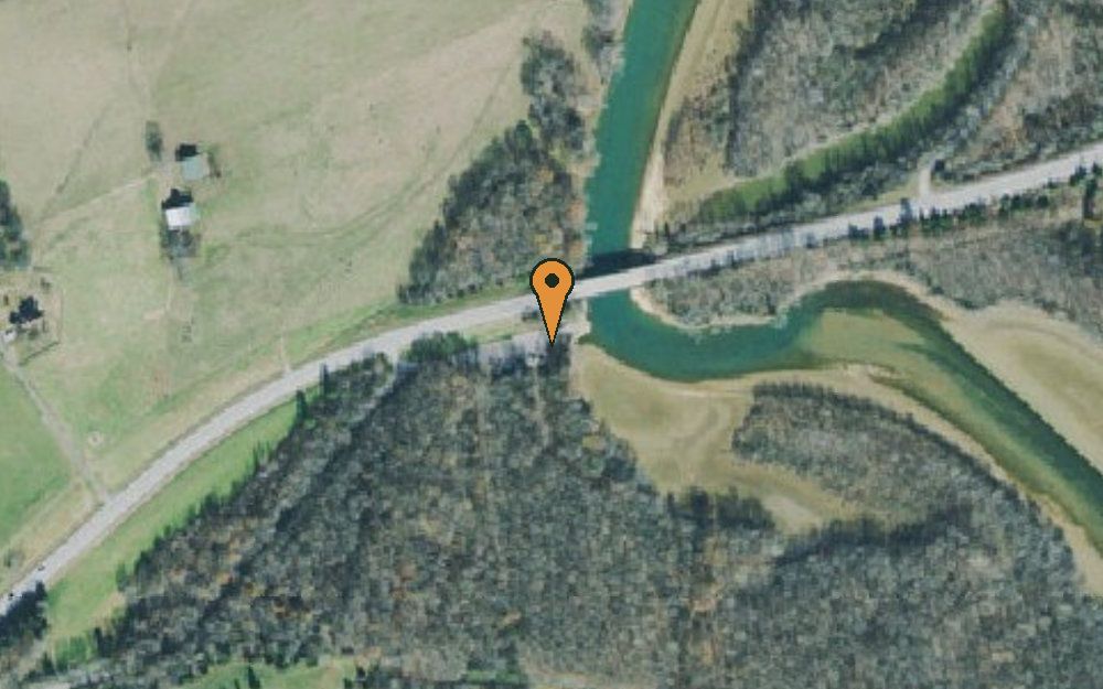 Aerial view of TWRA Yellow Creek Access