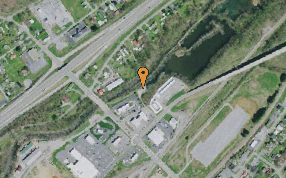 Aerial view of Unicoi County Boat Launch