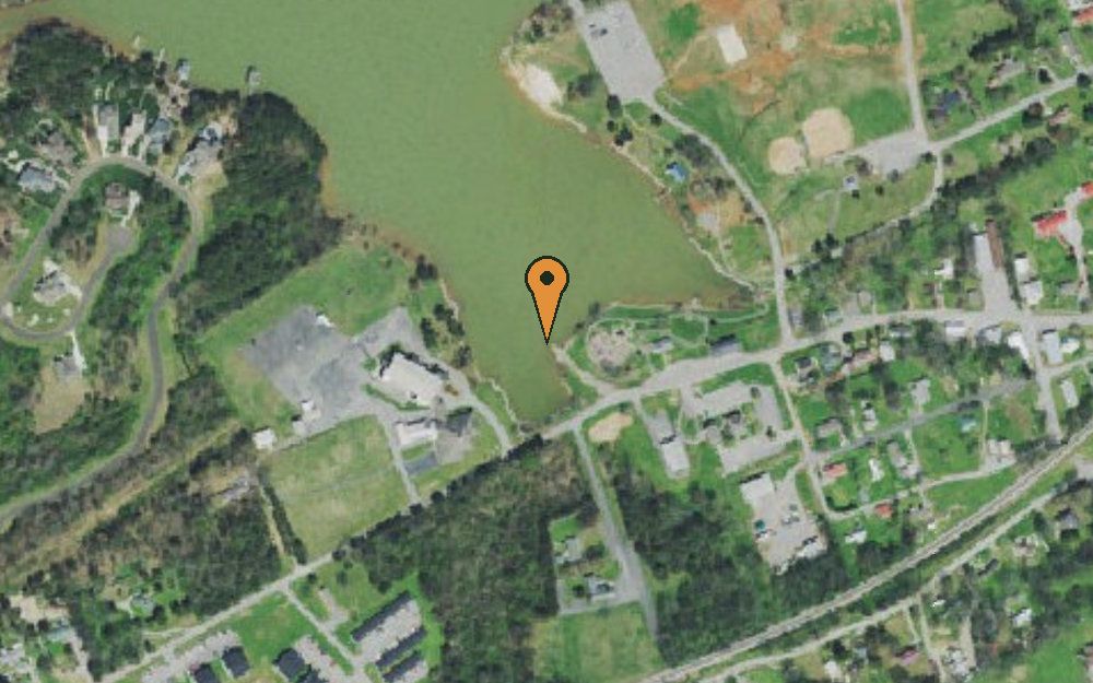 Aerial view of Vonore Beach Boat Ramp