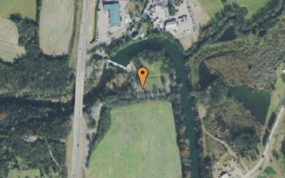 Aerial view of Walter Hill Boat ramp