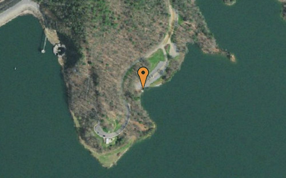 Aerial view of Watauga Dam Access