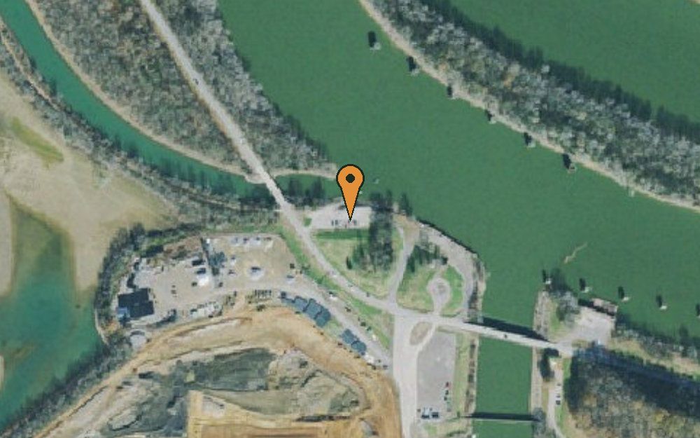 Aerial view of Wells Creek