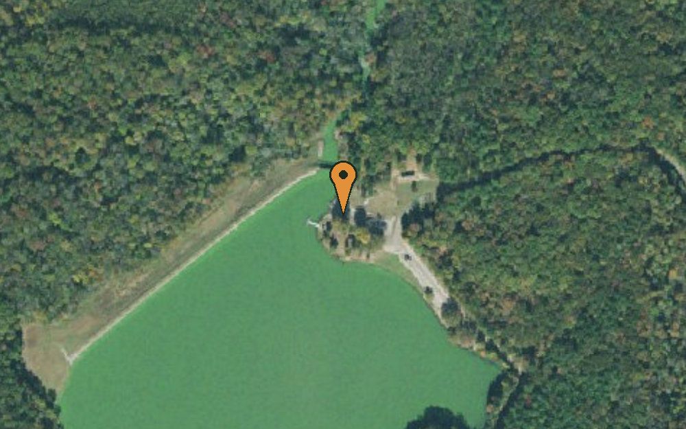 Aerial view of Whiteville Lake