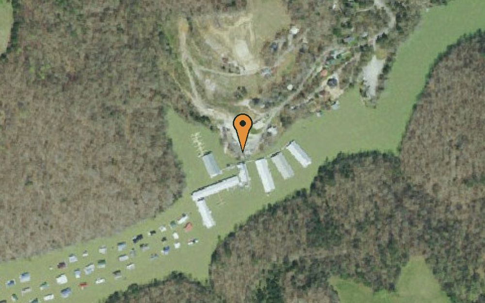 Aerial view of Whitman Hollow Marina
